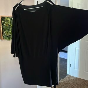 Cocktail Dress with bat sleeves, Betsy Adam Size 14 blousy top and tight bottom.